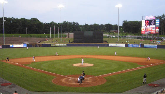 Looking out onto Gwinnett's field