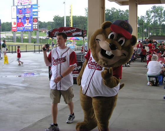 Chopper, the Braves mascot - Gwinnett, Ga